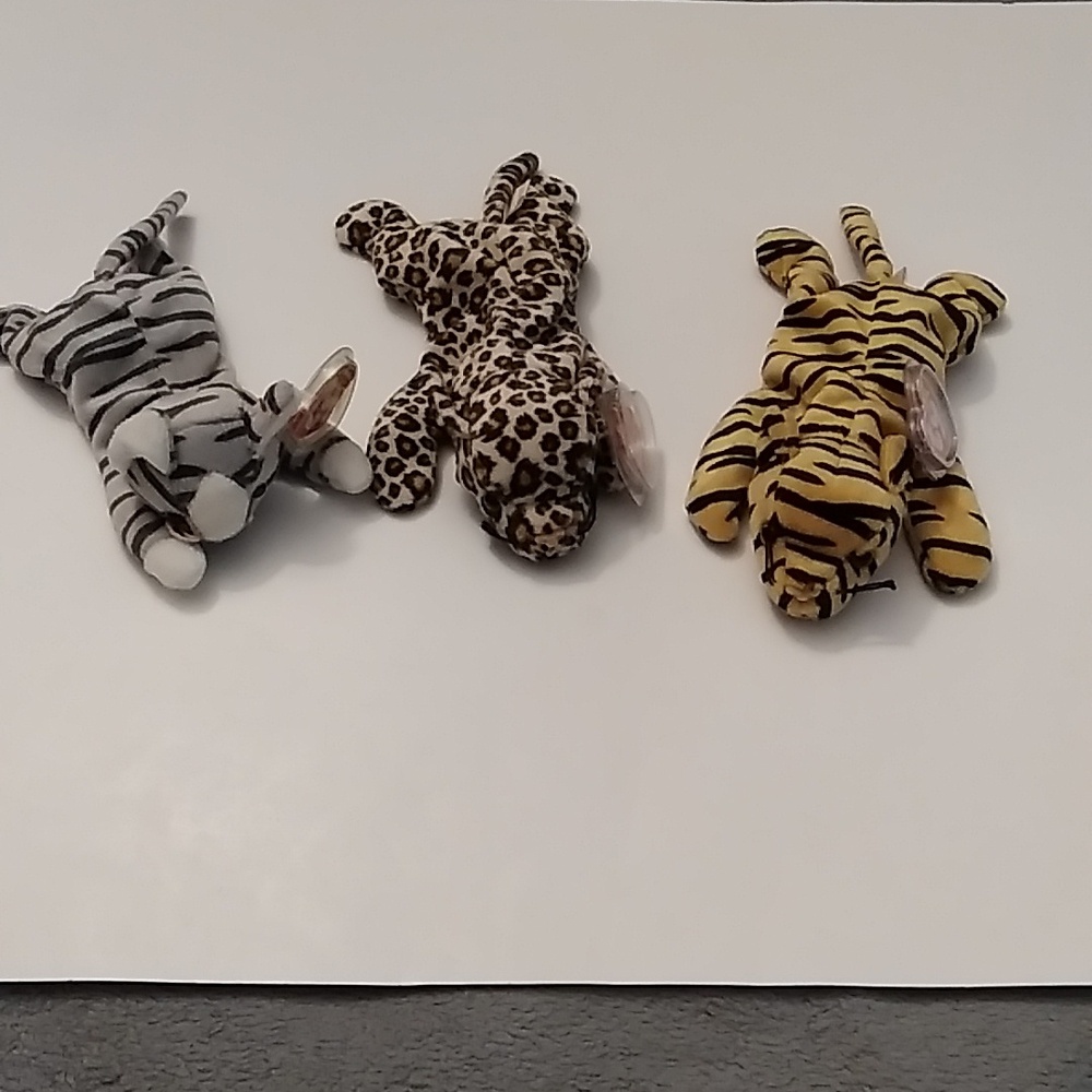 Bundle 3 Ty Beanie Babies cats euc